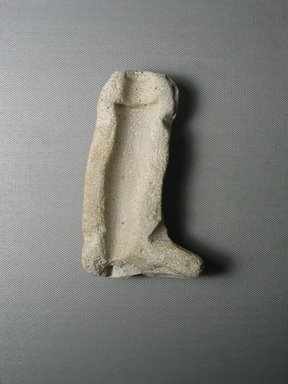  <em>Mold for Making a Human Leg</em>. Limestone, 5 × 2 13/16 in. (12.7 × 7.2 cm). Brooklyn Museum, Gift of Evangeline Wilbour Blashfield, Theodora Wilbour, and Victor Wilbour honoring the wishes of their mother, Charlotte Beebe Wilbour, as a memorial to their father, Charles Edwin Wilbour, 16.641. Creative Commons-BY (Photo: , CUR.16.641_view01.jpg)