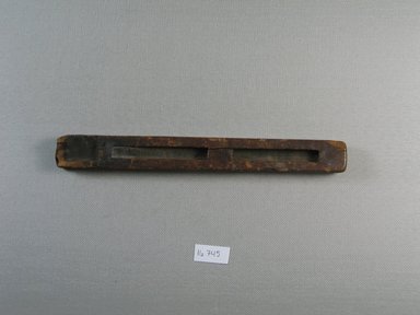  <em>Scribe's Palette</em>, 5th century B.C.E. or later (probably). Wood, 1 x 1/2 x 8 15/16 in. (2.5 x 1.2 x 22.7 cm). Brooklyn Museum, Gift of Evangeline Wilbour Blashfield, Theodora Wilbour, and Victor Wilbour honoring the wishes of their mother, Charlotte Beebe Wilbour, as a memorial to their father, Charles Edwin Wilbour., 16.745. Creative Commons-BY (Photo: Brooklyn Museum, CUR.16.745_view1.jpg)