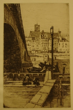 Charles Adams Platt (American, 1861–1933). <em>St. Gervais, Paris</em>, 1887. Etching on laid paper, Sheet: 11 1/4 x 8 13/16 in. (28.6 x 22.4 cm). Brooklyn Museum, Gift of Frank L. Babbott, 19.118 (Photo: Brooklyn Museum, CUR.19.118.jpg)