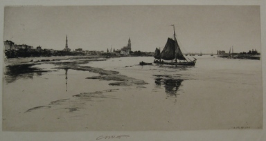 Charles Adams Platt (American, 1861–1933). <em>Arnheim</em>, 1888. Etching on heavy, machine-made Japan paper, Sheet: 17 13/16 x 27 1/16 in. (45.2 x 68.7 cm). Brooklyn Museum, Gift of Frank L. Babbott, 19.133 (Photo: Brooklyn Museum, CUR.19.133.jpg)