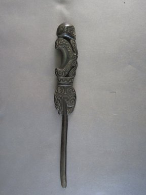  <em>Lime Spatula (Kena)</em>. Wood, lime, 11 3/4 x 1 1/2 in. (29.8 x 3.8 cm). Brooklyn Museum, The Adolph and Esther D. Gottlieb Collection, 1989.51.38. Creative Commons-BY (Photo: Brooklyn Museum, CUR.1989.51.38_overall.jpg)