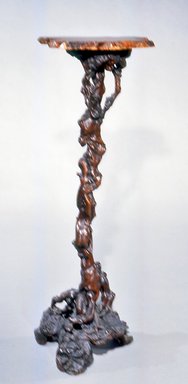  <em>Pedestal</em>, late 19th century. Wood, 45 1/4 x 15 1/2 x 12 in.  (114.9 x 39.4 x 30.5 cm). Brooklyn Museum, Gift of Mr. and Mrs. Bruce M. Newman, 1990.230.11. Creative Commons-BY (Photo: Brooklyn Museum, CUR.1990.230.11.jpg)