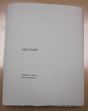 Elizabeth Murray (American, 1940-2007). <em>Title Page from Her Story</em>, 1988-1990. Printed text on paper, sheet: 11 11/16 x 36 3/4 in. (29.7 x 93.3 cm). Brooklyn Museum, A. Augustus Healy Fund, 1991.21.1. © artist or artist's estate (Photo: Brooklyn Museum, CUR.1991.21.1.jpg)