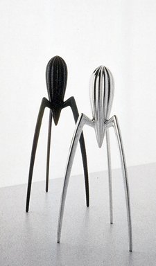 Philippe Starck (French, born 1949). <em>"Juicy Salif" Citrus Juicer</em>, designed 1988; manufactured ca. 1990. Cast aluminum and rubber, 11 3/4 x 5 x 4 in. (29.8 x 12.7 x 10.2 cm). Brooklyn Museum, Gift of Alessi S.p.A., 1991.33.3. Creative Commons-BY (Photo: Brooklyn Museum, CUR.1991.33.3.jpg)