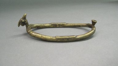 Bwa. <em>Anklet</em>, late 19th-early 20th century. Copper alloy, 1 3/4 x 3 1/2 x 7 in. (4.4 x 8.9 x 17.8 cm). Brooklyn Museum, Gift of Ruth Lippman, 1992.137.1. Creative Commons-BY (Photo: Brooklyn Museum, CUR.1992.137.1.jpg)