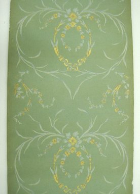  <em>Wallpaper, Ophelia Pattern</em>. Printed paper, Repeat: 22 inches. Brooklyn Museum, Gift of Edwin Ward Bitter, Robert Bitter, Mark Bitter, and Therese Bitter Cook, 1992.153.4 (Photo: Brooklyn Museum, CUR.1992.153.4_view1.jpg)