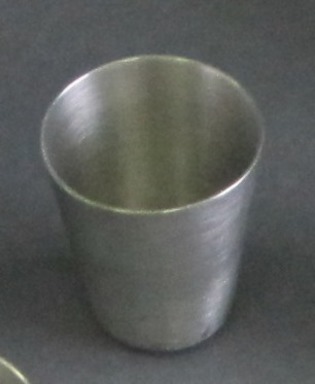 Marion Anderson Noyes (American, 1907-2002). <em>Miniature Tumbler</em>. Pewter, 1 5/16 x 1 in. (3.3 x 2.5 cm). Brooklyn Museum, Gift of Marion Anderson Noyes, 1992.40.25. Creative Commons-BY (Photo: Brooklyn Museum, CUR.1992.40.25.jpg)