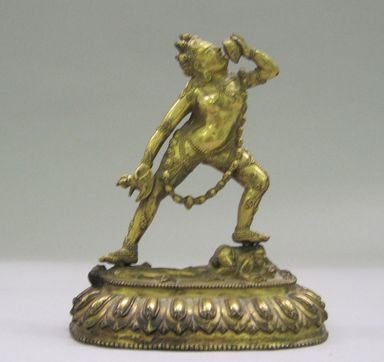 Nepalese. <em>Sarva Buddhadakini</em>, ca. 1600. Gilt bronze, 6 1/4 x 5 3/8 in. (15.9 x 13.7 cm). Brooklyn Museum, Gift of Joseph H. Hazen, 1993.104.7. Creative Commons-BY (Photo: , CUR.1993.104.7.jpg)