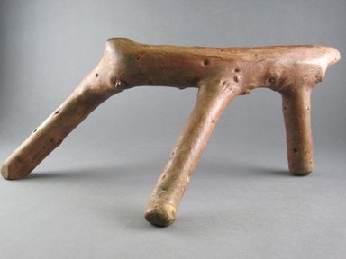 Possibly Borana. <em>Headrest</em>, 20th century. Wood, height: 6 in. (15.2 cm). Brooklyn Museum, Gift of Ernie Wolfe III, 1993.184.4. Creative Commons-BY (Photo: Brooklyn Museum, CUR.1993.184.4_back.jpg)