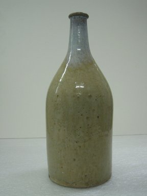  <em>Hagi ware Wine Bottle (Funa-tokkuri, used on Ships)</em>, 19th century. Glazed stoneware, height: 10 5/8 in. Brooklyn Museum, Gift of Dr. and Mrs. George Liberman, 1993.191.3. Creative Commons-BY (Photo: Brooklyn Museum, CUR.1993.191.3_side.jpg)