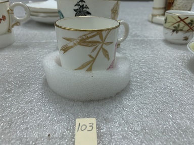 Worcester Royal Porcelain Co. (founded 1751). <em>Child's Teacup</em>, ca. 1880. Porcelain, 2 1/8 x 3 x 2 1/8 in. (5.3 x 7.6 x 5.3 cm). Brooklyn Museum, Gift of Paul F. Walter, 1993.209.103. Creative Commons-BY (Photo: Brooklyn Museum, CUR.1993.209.103.jpg)