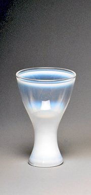 Russel Wright (American, 1904-1976). <em>Glass, "Theme Formal Ware,"</em> Designed and Manufactured 1963. Glass, 3 3/8 x 2 3/16 x 2 3/16 in. (8.6 x 5.6 x 5.6 cm). Brooklyn Museum, Gift of Paul F. Walter, 1994.165.72. Creative Commons-BY (Photo: Brooklyn Museum, CUR.1994.165.72.jpg)