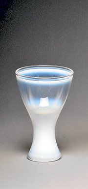 Russel Wright (American, 1904–1976). <em>Glass, "Theme Formal Ware,"</em> Designed and Manufactured 1963. Glass, 3 3/8 x 2 3/16 x 2 3/16 in. (8.6 x 5.6 x 5.6 cm). Brooklyn Museum, Gift of Paul F. Walter, 1994.165.72. Creative Commons-BY (Photo: Brooklyn Museum, CUR.1994.165.72.jpg)