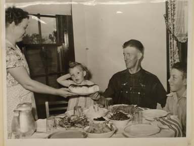 Arthur Rothstein (American, 1915-1985). <em>Thomas W. Beede and Family</em>, 1939. Gelatin silver photograph, sheet: 8 x 10 in. (20.4 x 25.4 cm). Brooklyn Museum, Gift of Mitchell F. Deutsch, 1995.206.3 (Photo: Brooklyn Museum, CUR.1995.206.3.jpg)
