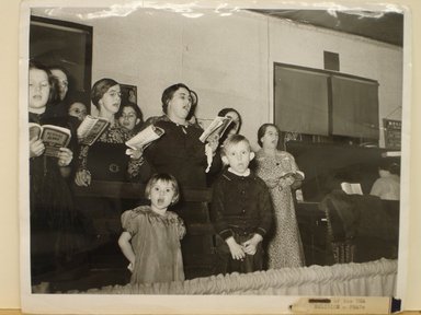 Arthur Rothstein (American, 1915-1985). <em>Choir Singing at Revival Meeting</em>, 1939. Gelatin silver photograph, sheet: 8 x 10 in. (20.4 x 25.4 cm). Brooklyn Museum, Gift of Mitchell F. Deutsch, 1995.206.6 (Photo: Brooklyn Museum, CUR.1995.206.6.jpg)