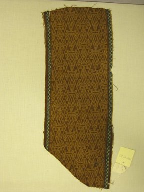 Chancay. <em>Textile Fragment, Undetermined</em>, 1400-1532. Cotton, (44.0 x 17.5 cm). Brooklyn Museum, Gift of Kay Hodnett Nunez, 1995.47.20. Creative Commons-BY (Photo: Brooklyn Museum, CUR.1995.47.20.jpg)