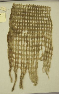 Possibly Chancay. <em>Textile Fragment, Undetermined</em>, 1000-1400. Cotton, 7 1/2 × 15 in. (19.1 × 38.1 cm). Brooklyn Museum, Gift of Kay Hodnett Nunez, 1995.47.30. Creative Commons-BY (Photo: , CUR.1995.47.30.jpg)