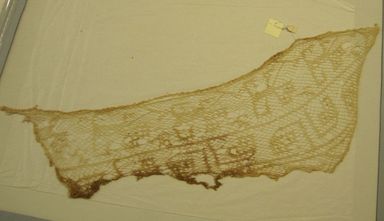 Chancay. <em>Headcloth, Fragment</em>, 1400-1532. Cotton, 16 × 37 in. (40.6 × 94 cm). Brooklyn Museum, Gift of Kay Hodnett Nunez, 1995.47.40. Creative Commons-BY (Photo: , CUR.1995.47.40.jpg)