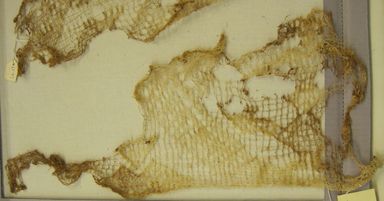 Chancay. <em>Textile Fragment, Undetermined</em>, 1000–1532. Cotton, 8 × 20 in. (20.3 × 50.8 cm). Brooklyn Museum, Gift of Kay Hodnett Nunez, 1995.47.45. Creative Commons-BY (Photo: , CUR.1995.47.45.jpg)