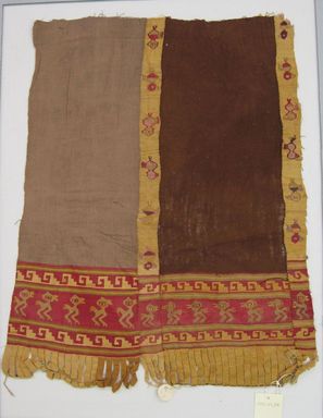 Chancay. <em>Textile Fragment, Undetermined</em>, 1532-1700. Cotton, camelid fiber, 21 1/4 × 17 in. (54 × 43.2 cm). Brooklyn Museum, Gift of Kay Hodnett Nunez, 1995.47.54. Creative Commons-BY (Photo: Brooklyn Museum, CUR.1995.47.54_view01.jpg)