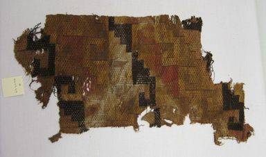Chancay. <em>Textile Fragment, Undetermined</em>, 1400-1532. Cotton, camelid fiber, 10 × 19 3/4 in. (25.4 × 50.2 cm). Brooklyn Museum, Gift of Kay Hodnett Nunez, 1995.47.64. Creative Commons-BY (Photo: Brooklyn Museum, CUR.1995.47.64.jpg)