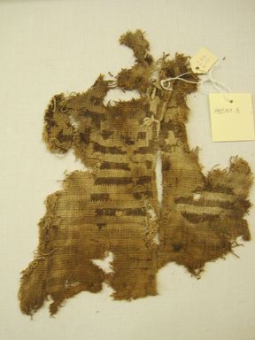  <em>Textile Fragment, Undetermined</em>. Cotton, 8 × 9 1/2 in. (20.3 × 24.1 cm). Brooklyn Museum, Gift of Kay Hodnett Nunez, 1995.84.8. Creative Commons-BY (Photo: , CUR.1995.84.8.jpg)