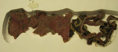Chancay. <em>Textile Fragment, Undetermined</em>, 1400-1532. Cotton, camelid fiber, 3 × 11 1/2 in. (7.6 × 29.2 cm). Brooklyn Museum, Gift of Kay Hodnett Nunez, 1995.84.9. Creative Commons-BY (Photo: , CUR.1995.84.9.jpg)