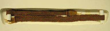  <em>Belt</em>, 1400-1532. Camelid fiber, 1 1/2 × 62 5/8 in. (3.8 × 159.1 cm). Brooklyn Museum, Gift of Nobuko Kajitani, 1996.115.6. Creative Commons-BY (Photo: , CUR.1996.115.6.jpg)