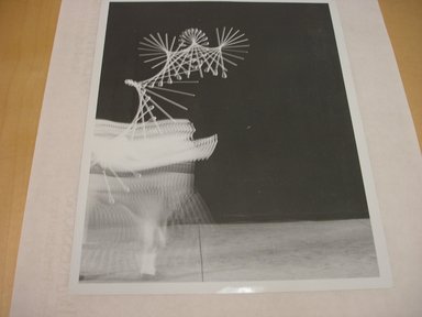 Harold Edgerton (American, 1903 - 1990). <em>Baton Toss (Multiflash)</em>, 1965. Gelatin silver photograph, image: 9 7/16 x 7/16 in. (24 x 1.1 cm). Brooklyn Museum, Gift of The Harold and Esther Edgerton Family Foundation, 1996.166.22. Creative Commons-BY (Photo: Brooklyn Museum, CUR.1996.166.22.jpg)