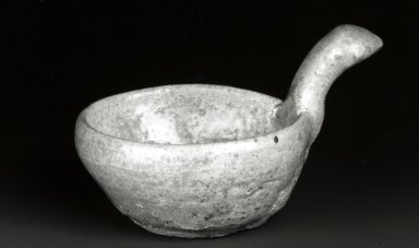  <em>Miniature Drinking Bowl, Yue Ware</em>. Glazed stoneware, 1 7/8 x 3 5/8in. (4.8 x 9.2cm). Brooklyn Museum, Gift of George and Katharine Fan, 1996.26.6. Creative Commons-BY (Photo: Brooklyn Museum, CUR.1996.26.6_bw.jpg)
