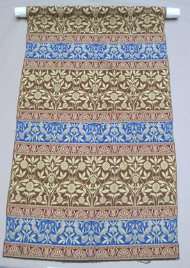 James W. & C. Ward & Company (active late 19th century). <em>Textile Length</em>, Registered (patented) 1873. Silk and wool, 154 x 52 in. (391.2 x 132.1 cm). Brooklyn Museum, Gift of Mr. and Mrs. Lammot du Pont Copeland, by exchange, 1996.73. Creative Commons-BY (Photo: Brooklyn Museum, CUR.1996.73.jpg)
