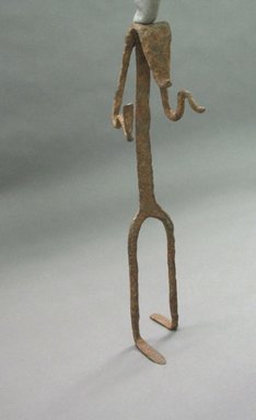 Lobi. <em>Figure</em>, 19th century. Iron, height: 12 in. (30.5 cm). Brooklyn Museum, Gift of Drs. John I. and Nicole Dintenfass, 1997.167.1. Creative Commons-BY (Photo: Brooklyn Museum, CUR.1997.167.1.jpg)