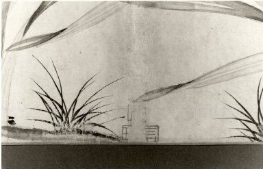 Style of Zhao Mengjian. <em>Handscroll of Narcissus</em>, 1368-1644. Ink on paper, 10 7/8 x 117 13/16 in. (27.6 x 299.2cm). Brooklyn Museum, Gift of the C. C. Wang Family Collection, 1997.185.3 (Photo: Brooklyn Museum, CUR.1997.185.3_bw.jpg)