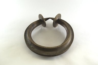Yorùbá. <em>Torque (Currency)</em>, 17th or 18th century. Copper alloy, Dia: 10 1/8 in. (25.7 cm). Brooklyn Museum, Carll H. de Silver Fund, 1997.2.4. Creative Commons-BY (Photo: Brooklyn Museum, CUR.1997.2.4_PS5.jpg)