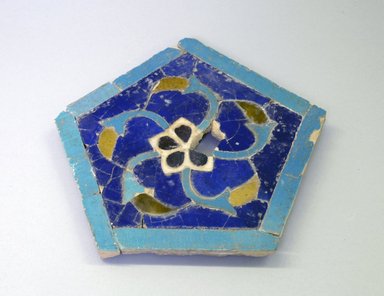  <em>Panel of Mosaic Tile in Arabesque Pattern</em>. Polychrome glazed tiles, a: 1 x 27 1/8 x 44 3/16 in. (2.5 x 68.9 x 112.3 cm). Brooklyn Museum, Gift of Ralph Minasian, 1997.24. Creative Commons-BY (Photo: Brooklyn Museum, CUR.1997.24.jpg)