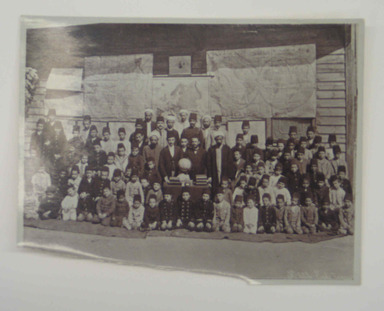  <em>Group of Students, One of 274 Vintage Photographs</em>, late 19th–early 20th century. Gelatin silver printing out paper, 4 1/16 x 5 1/4 in.  (10.3 x 13.3 cm). Brooklyn Museum, Purchase gift of Leona Soudavar in memory of Ahmad Soudavar, 1997.3.211 (Photo: , CUR.1997.3.211.jpg)