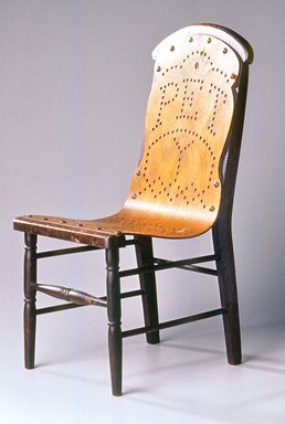 Gardner & Company (1863–1888). <em>Child's Chair</em>, Patented May 21, 1872. Wood, plywood, brass tacks, 18 1/8 x 8 5/8 x 10 in. (46.0 x 21.9 x 25.4 cm). Brooklyn Museum, Maria L. Emmons Fund, 1998.88. Creative Commons-BY (Photo: Brooklyn Museum, CUR.1998.88.jpg)