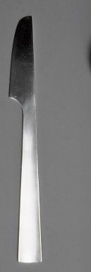 Gerald Gulotta (American, born 1921). <em>Knife, Chromatics Line</em>, Designed 1970; Made 1971-1973. Stainless Steel, 7 3/4 x 3/4 in.  (19.7 x 1.9 cm). Brooklyn Museum, Gift of the artist, 1998.94.29. Creative Commons-BY (Photo: Brooklyn Museum, CUR.1998.94.29.jpg)