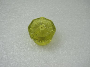  <em>Drawer Knob</em>, 19th century. Glass, 1 3/4 x 2 1/4 x 2 1/4 in.  (4.4 x 5.7 x 5.7 cm). Brooklyn Museum, Gift of Jason and Susanna Berger, 1999.103.35. Creative Commons-BY (Photo: Brooklyn Museum, CUR.1999.103.35_view1.jpg)
