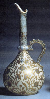 Royal Crown Derby Porcelain Co. (founded 1750). <em>Ewer</em>, 1888. Porcelain, 12 5/8 x 5 3/4 in. (32.1 x 14.6 cm). Brooklyn Museum, Gift of the Estate of Harold S. Keller, 1999.152.110. Creative Commons-BY (Photo: Brooklyn Museum, CUR.1999.152.110_print.jpg)