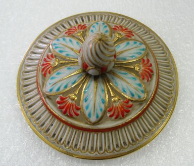 Worcester Royal Porcelain Co. (founded 1751). <em>Pot-pourri and Cover</em>, 1862. Unglazed porcelain, 9 1/4 x 8 1/2 x 7 7/8 in. (23.5 x 21.6 x 20 cm). Brooklyn Museum, Gift of the Estate of Harold S. Keller, 1999.152.202a-b. Creative Commons-BY (Photo: Brooklyn Museum, CUR.1999.152.202b.jpg)