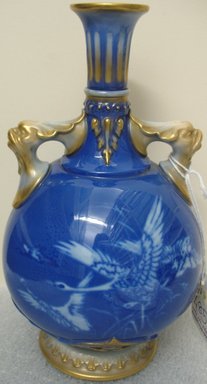 Worcester Royal Porcelain Co. (founded 1751). <em>Vase</em>, 1892. Porcelain, 8 3/4 x 5 x 5 in. (22.2 x 12.7 x 12.7 cm). Brooklyn Museum, Gift of the Estate of Harold S. Keller, 1999.152.242. Creative Commons-BY (Photo: Brooklyn Museum, CUR.1999.152.242_view1.jpg)