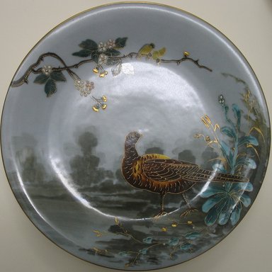  <em>Plate</em>, late 19th century. Porcelain, 7/8 x 9 1/8 x 9 1/8 in. (2.2 x 23.2 x 23.2 cm). Brooklyn Museum, Gift of the Estate of Harold S. Keller, 1999.152.294. Creative Commons-BY (Photo: Brooklyn Museum, CUR.1999.152.294.jpg)