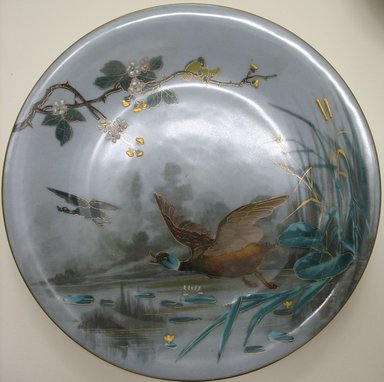  <em>Plate</em>, late 19th century. Porcelain, 7/8 x 9 1/8 x 9 1/8 in. (2.2 x 23.2 x 23.2 cm). Brooklyn Museum, Gift of the Estate of Harold S. Keller, 1999.152.298. Creative Commons-BY (Photo: Brooklyn Museum, CUR.1999.152.298.jpg)