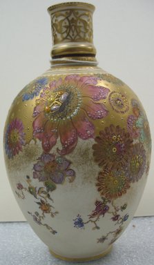 Royal Crown Derby Porcelain Co. (founded 1750). <em>Vase</em>, ca. 1890. Porcelain, 7 5/8 x 4 5/8 x 4 5/8 in. (19.4 x 11.7 x 11.7 cm). Brooklyn Museum, Gift of the Estate of Harold S. Keller, 1999.152.323. Creative Commons-BY (Photo: Brooklyn Museum, CUR.1999.152.323.jpg)