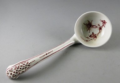  <em>Soup Ladle</em>, ca. 1880. Glazed earthenware, height: 10 3/4 in. (27.3 cm). Brooklyn Museum, Gift of Paul F. Walter, 1999.29.60. Creative Commons-BY (Photo: Brooklyn Museum, CUR.1999.29.60_view1.jpg)