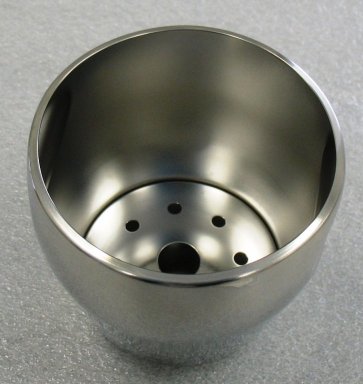 Luigi Massoni. <em>Ice Bucket</em>, designed 1957. Stainless steel, 5 x 5 x 4 3/4 in. (12.7 x 12.7 x 12.1 cm). Brooklyn Museum, Gift of Alessi S.p.A., 1999.40.8a-b. Creative Commons-BY (Photo: Brooklyn Museum, CUR.1999.40.8a-b_view1.jpg)