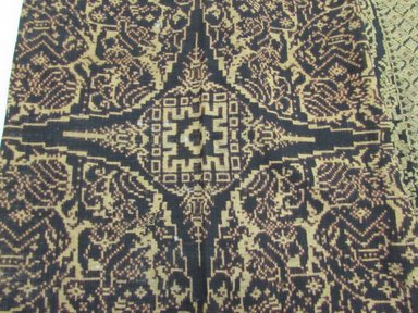  <em>Geringsing</em>, 19th century. Cotton, metallic thread, 21 x 83 in. (53.3 x 210.8 cm). Brooklyn Museum, Bequest of Samuel Eilenberg
, 2001.29.16. Creative Commons-BY (Photo: , CUR.2001.29.16_detail.jpg)