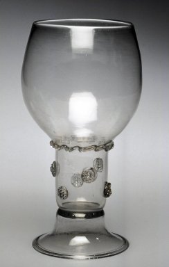  <em>Roemer</em>, 1680-1700. Colorless glass, height: 9 9/16 in.  (24.3 cm);. Brooklyn Museum, Gift of Wunsch Foundation, Inc., 2001.94.1. Creative Commons-BY (Photo: Brooklyn Museum, CUR.2001.94.1.jpg)
