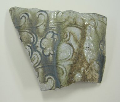  <em>Shard</em>. Stoneware with glaze, height x width x length x thickness: 1 3/8 x 4 5/16 x 3 15/16 x 5/16 in. (3.5 x 11 x 10 x 0.8 cm). Brooklyn Museum, The Peggy N. and Roger G. Gerry Collection, 2004.28.171. Creative Commons-BY (Photo: Brooklyn Museum, CUR.2004.28.171_view1.jpg)